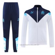 Chandal de Chaqueta del Olympique Marsella 22-23 Blanco