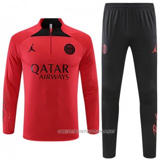 Chandal de Sudadera del Paris Saint-Germain Jordan 22-23 Rojo