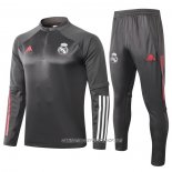 Chandal de Sudadera del Real Madrid 20-21 Nino Gris