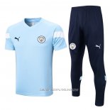 Chandal del Manchester City 22-23 Manga Corta Azul