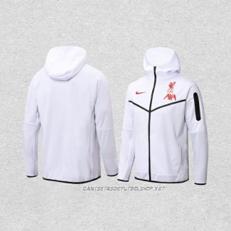 Chaqueta con Capucha del Liverpool 22-23 Blanco