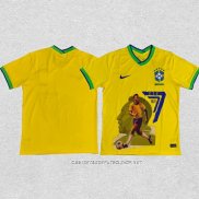 Tailandia Camiseta Brasil Pele Special 2022 Amarillo