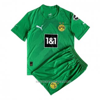 Camiseta Borussia Dortmund Portero 22-23 Nino Verde