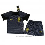 Camiseta Brasil Portero 2022 Nino Negro