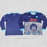 Camiseta Napoli Maradona Special 21-22 Manga Larga