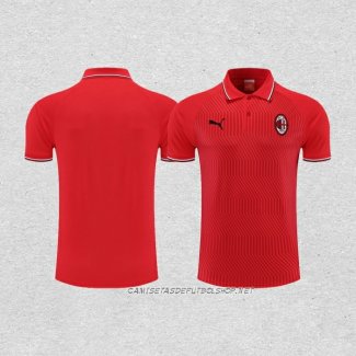 Camiseta Polo del AC Milan 22-23 Rojo