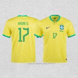 Camiseta Primera Brasil Jugador Bruno G. 2022