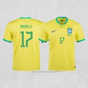 Camiseta Primera Brasil Jugador Bruno G. 2022