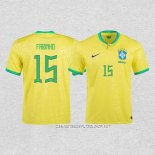 Camiseta Primera Brasil Jugador Fabinho 2022