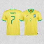Camiseta Primera Brasil Jugador Paqueta 2022