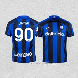 Camiseta Primera Inter Milan Jugador Lukaku 22-23