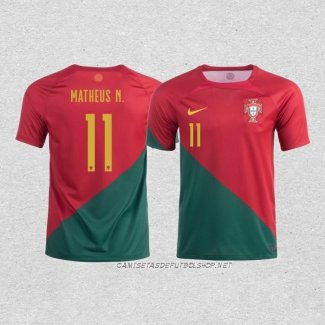 Camiseta Primera Portugal Jugador Matheus N. 2022