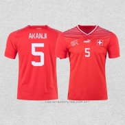 Camiseta Primera Suiza Jugador Akanji 2022