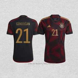 Camiseta Segunda Alemania Jugador Gundogan 2022