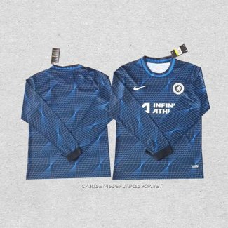 Camiseta Segunda Chelsea 23-24 Manga Larga