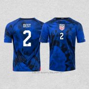 Camiseta Segunda Estados Unidos Jugador Dest 2022
