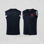 Camiseta de Entrenamiento Francia 21-22 Sin Mangas Azul