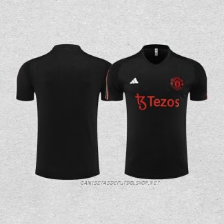 Camiseta de Entrenamiento Manchester United 23-24 Negro