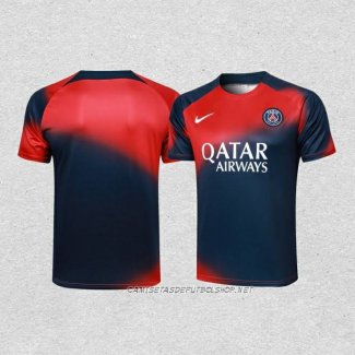 Camiseta de Entrenamiento Paris Saint-Germain 23-24 Rojo y Azul