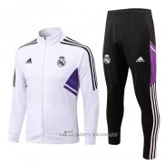 Chandal de Chaqueta del Real Madrid 22-23 Nino Blanco y Purpura