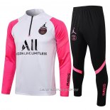 Chandal de Sudadera del Paris Saint-Germain 21-22 Nino Blanco