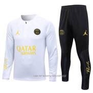 Chandal de Sudadera del Paris Saint-Germain Jordan 23-24 Nino Blanco