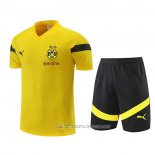 Chandal del Borussia Dortmund 22-23 Manga Corta Amarillo - Pantalon Corto