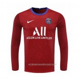 Camiseta Paris Saint-Germain Portero 20-21 Manga Larga Rojo