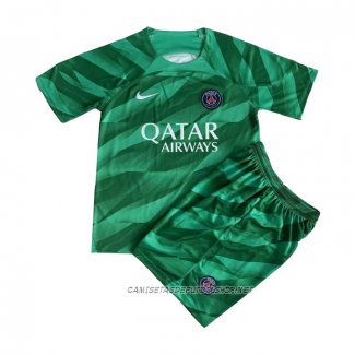 Camiseta Paris Saint-Germain Portero 23-24 Nino Verde