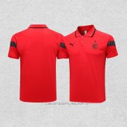 Camiseta Polo del AC Milan 23-24 Rojo