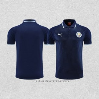 Camiseta Polo del Manchester City 22-23 Azul Marino