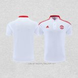 Camiseta Polo del Manchester United 22-23 Blanco