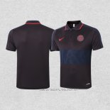 Camiseta Polo del Paris Saint-Germain 20-21 Negro y Azul