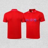 Camiseta Polo del Paris Saint-Germain 21-22 Rojo