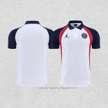 Camiseta Polo del Paris Saint-Germain Jordan 22-23 Blanco