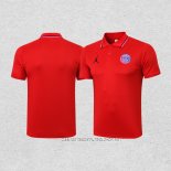 Camiseta Polo del Paris Saint-Germain Jordan 21-22 Rojo