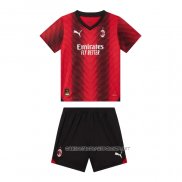 Camiseta Primera AC Milan 23-24 Nino