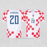 Camiseta Primera Croacia Jugador Gvardiol 2022
