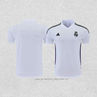 Camiseta de Entrenamiento Real Madrid 22-23 Blanco y Purpura