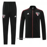 Chandal de Chaqueta del Sao Paulo 21-22 Negro