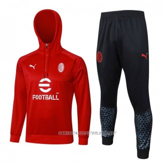 Chandal de Sudadera del AC Milan 23-24 Rojo