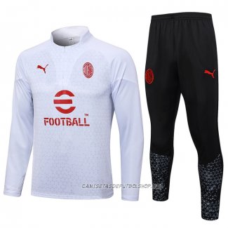 Chandal de Sudadera del AC Milan 23-24 Blanco