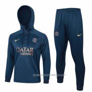 Chandal de Sudadera del Paris Saint-Germain 23-24 Azul Oscuro