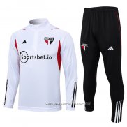 Chandal de Sudadera del Sao Paulo 23-24 Blanco