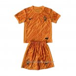 Camiseta Francia Portero 2024 Nino Naranja