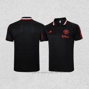 Camiseta Polo del Manchester United 23-24 Negro