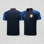 Camiseta Polo del Paises Bajos 22-23 Azul