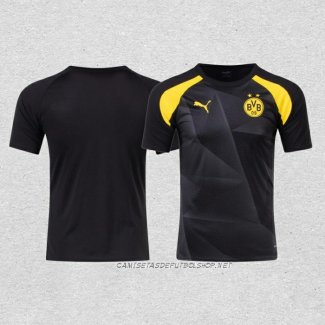 Camiseta Pre Partido del Borussia Dortmund 2023 Negro