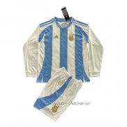 Camiseta Primera Argentina 2024 Nino Manga Larga
