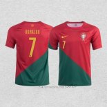 Camiseta Primera Portugal Jugador Ronaldo 2022